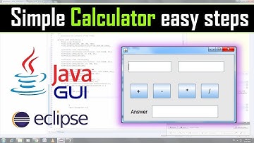 Create a simple calculator using Java Swing - Tutorial