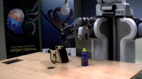 PR2 Learns to place an object into a bag at ISRC (UU - Magee - IM-CLeVeR Project)