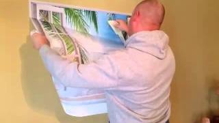 Beach Palm 3D Removable Wall Decals Stickers Posters Window Vinyl Art for Walls by Bomba Review