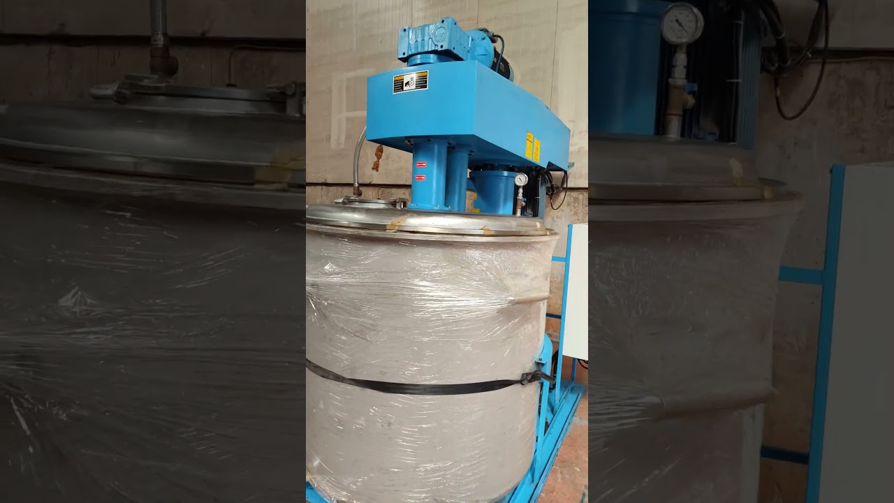 Vakum Kapaklı Sıyırıcılı Mikser #mikser #boyamikseri #dispersiyon #macunmikseri