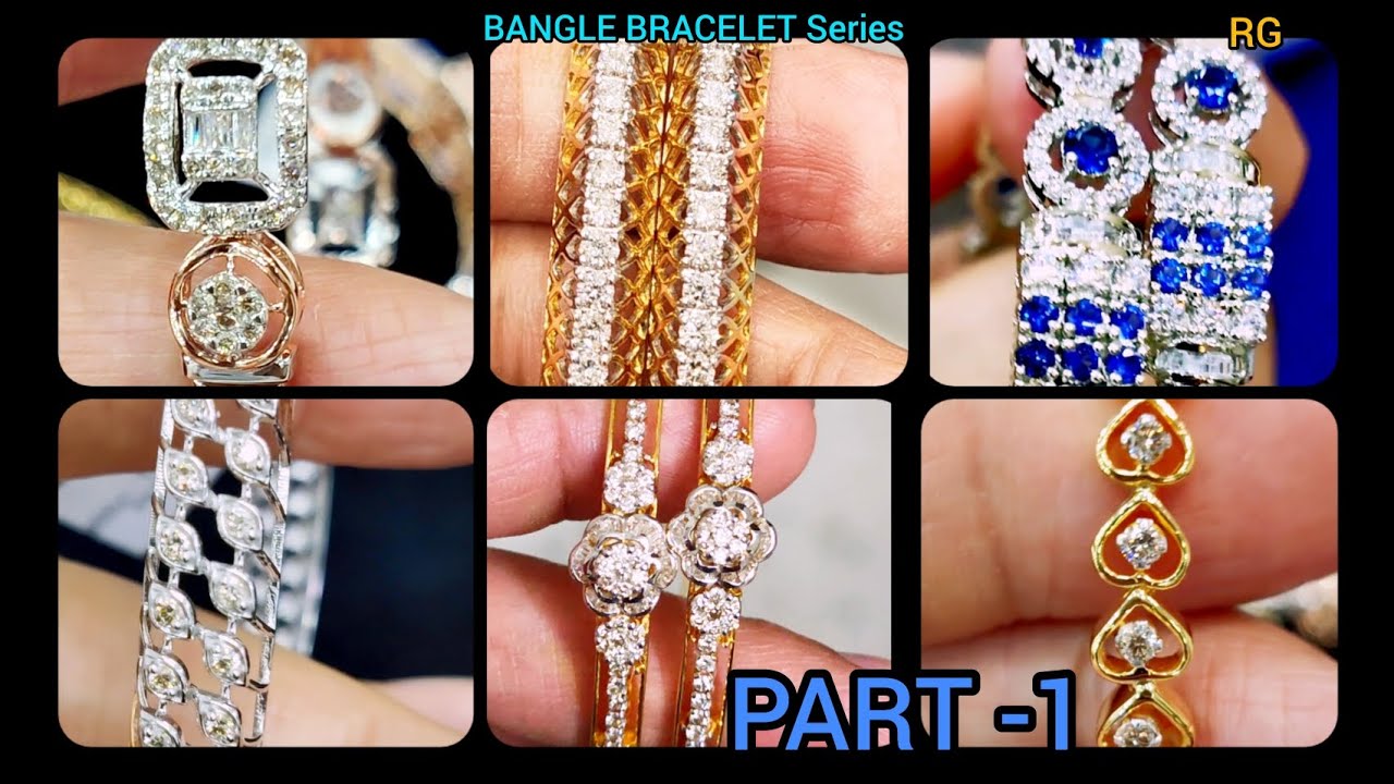 DIAMOND BANGLES & DIAMOND BRACELET/DIAMOND KADA 😍😍Top Collection For Ladies