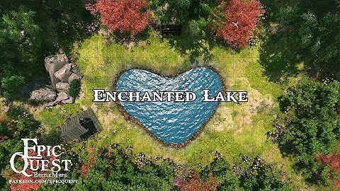 Enchanted Lake | Epic Quest | Animated maps for roleplaying and tabletop miniature games | D&D