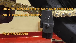 Kawasaki Z1000sx Chain and Sprockets Replacement (Incl Chain Adjustment)