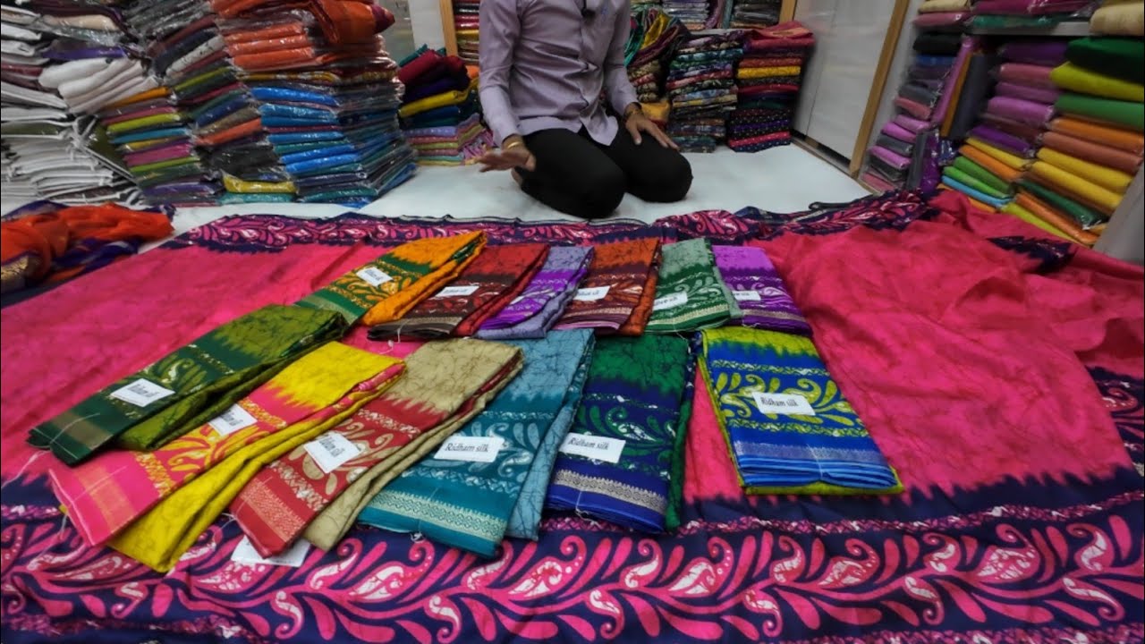  ಬರೀ 165 ಗೆ ಸೀರೆ ಕೊಡ್ತಾರೆ ಕಣ್ರೀ chickpet wholesale fancy saree daily wear saree manufacturer price 