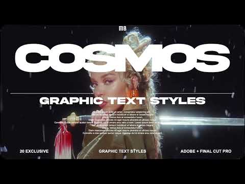 COSMOS - NEW TITLE PRESETS FOR VIDEO EDITING | moonbear.shop / moonbearfilms.com