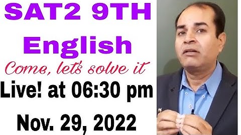 SAT2 class 9 ENGLISH answer key november 2022 hbse by vijay kumar