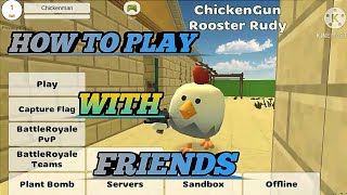 How to play with friends in chicken gun #chikengun screenshot 1