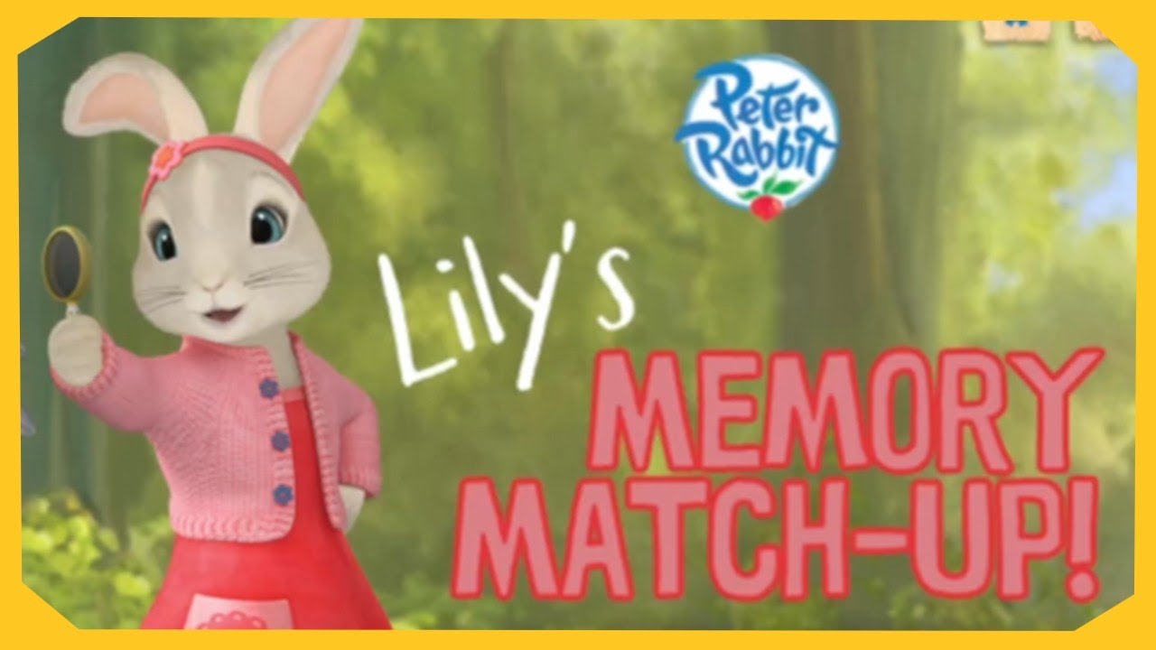 Peter Rabbit Match Peter Rabbit: Lily's Memory Match-Up Gameplay (Browser Game) - YouTube