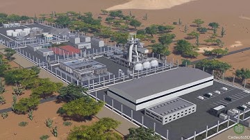 3d industrial  complex animation (3ds max +Lumion)