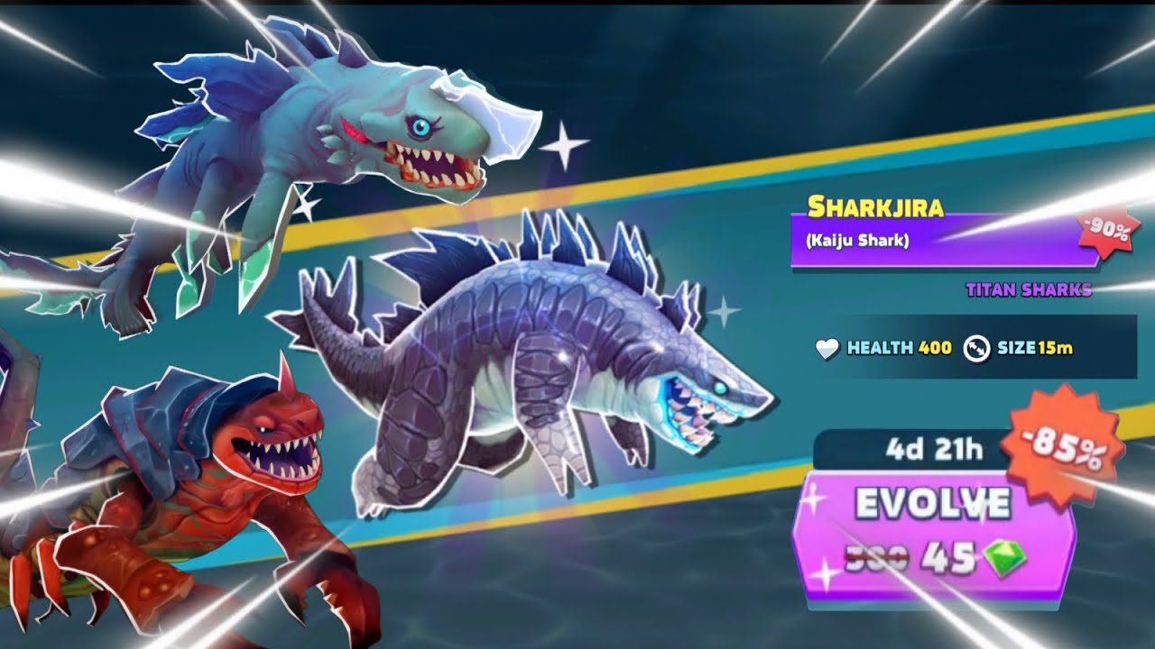 Получите гигантскую акулу-джиру, люминит и левиатана со скидкой 85%! - Hungry Shark Evolution