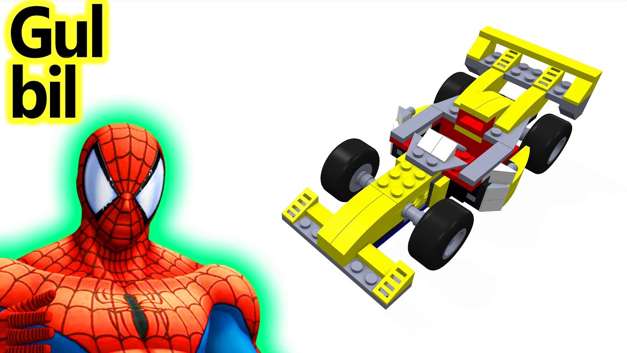 Barn Lego Gul Bil Videoklipp Spiderman - YouTube
