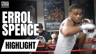 Ringside View Of Errol Spence Shadow Boxing Boxing On Fanatics View