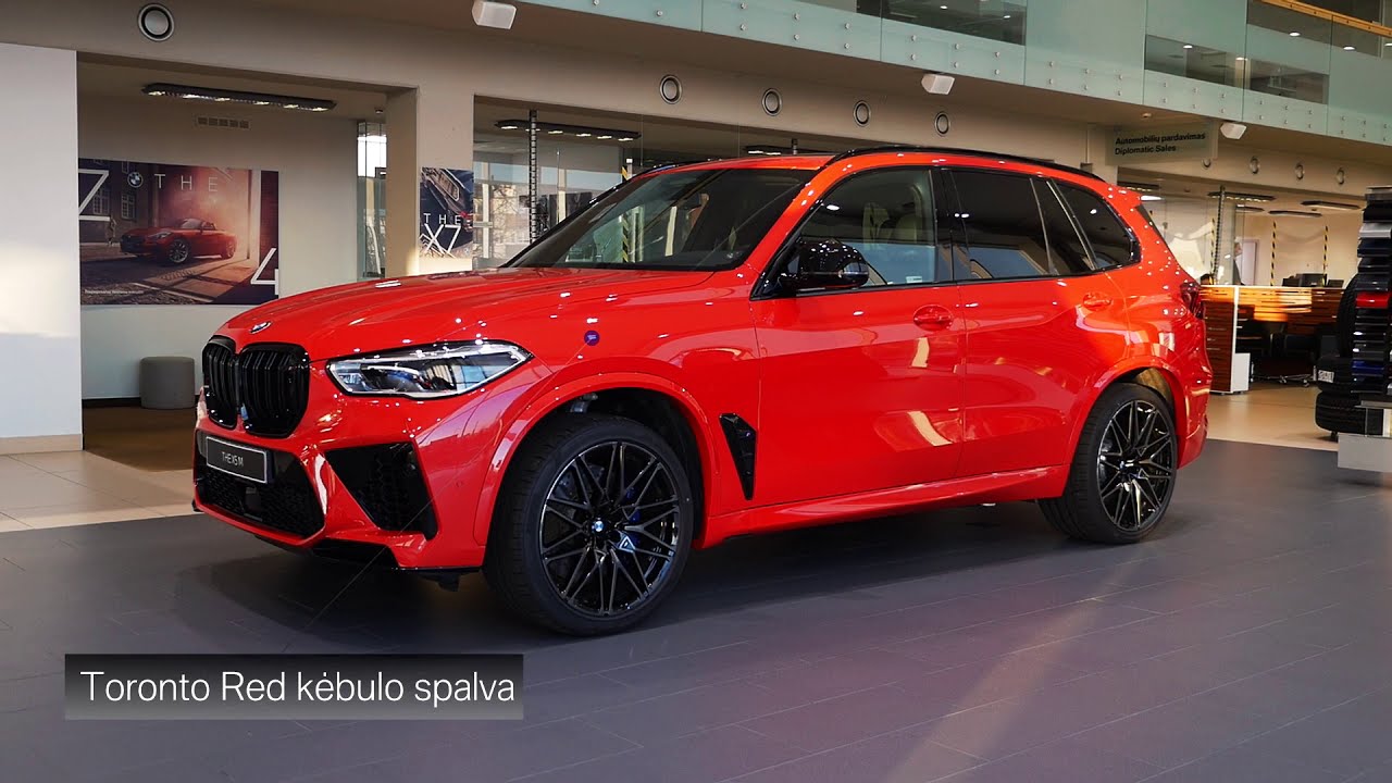 2021 BMW X5 M (F95) Competition 4.4 V8 (625 Hp) Toronto Red Interior  Exterior Visual Review