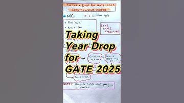 Year Drop for GATE 2025🤔🤔• My story of  year Gaps to PSU selection • #gate2024 #gate2025
