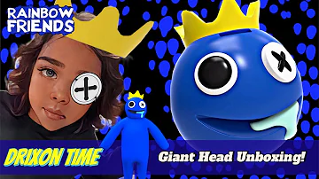 Giant Blue Head Unboxing! Rainbow Friends surprise toys!