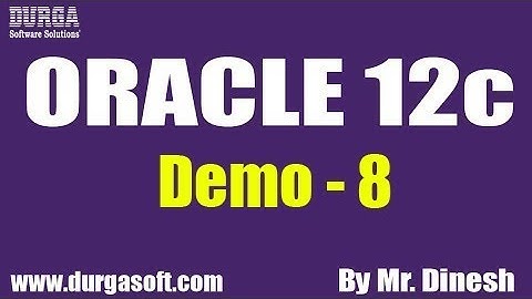 Oracle 12c Tutorials | Demo-8 | Insert Command | by Dinesh