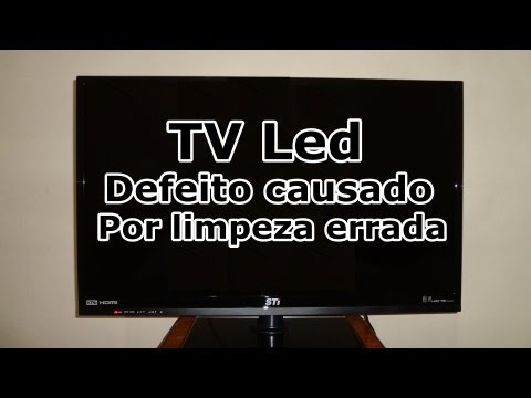 TV de Led - DEFEITO CAUSADO POR LIMPEZA ERRADA