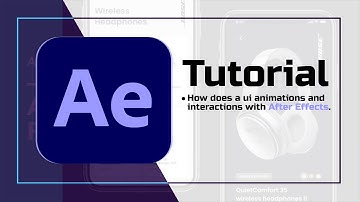 How To does a ui animations and interactions with After Effects.