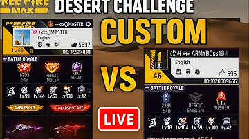 🔥 1v1 Custom Desert Challenge – Live Rush Gameplay @Master_Gaming-D9L