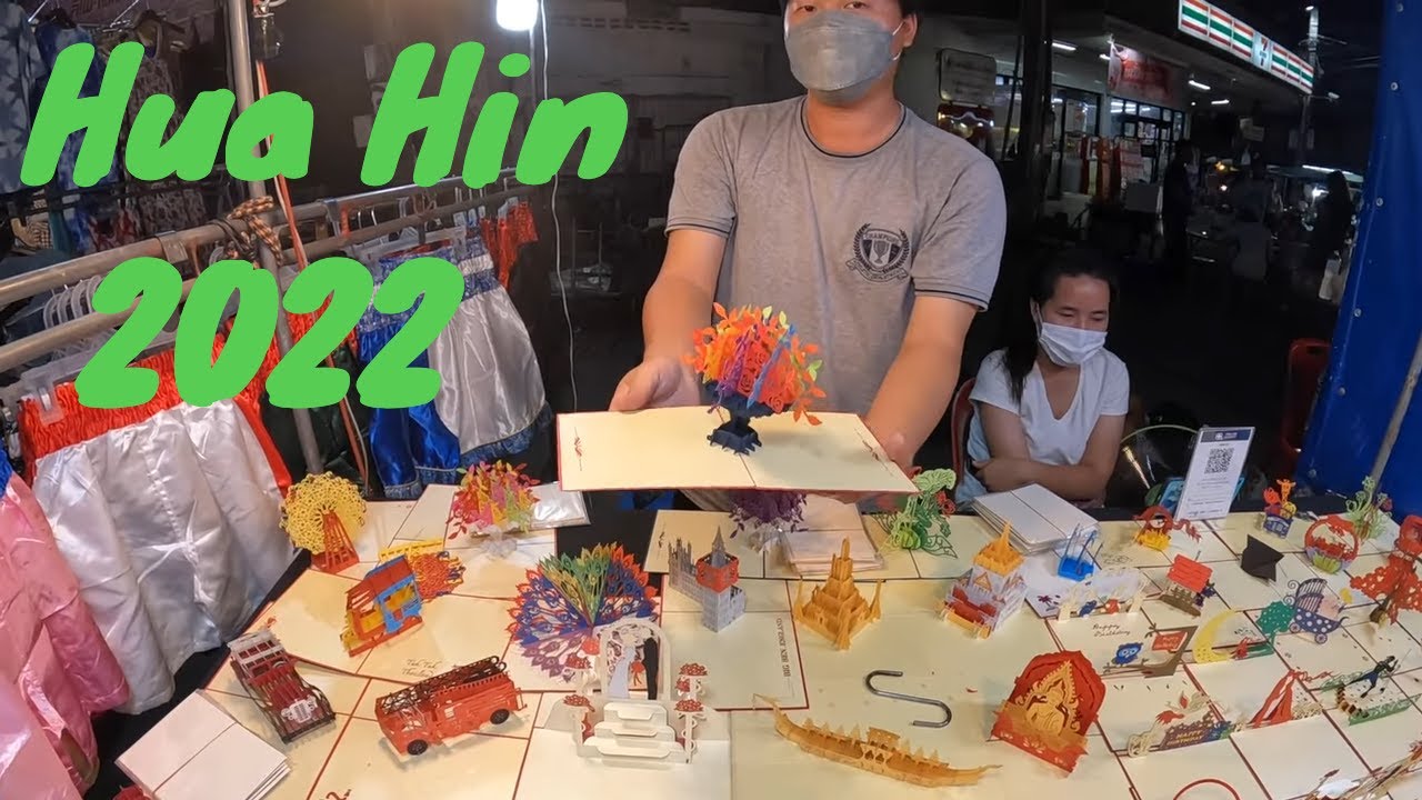 ⁣Hua Hin Night Market 2022 - STREET  FOOD and SMILES  - Thailand travel