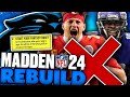 Carolina panthers fantasy draft rebuild but i cant draft offense madden 24 franchise