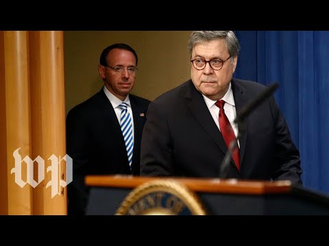 Watch Barr's full news conference ahead of redacted Mueller report release