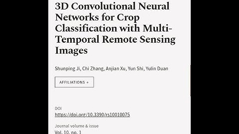 3D Convolutional Neural Networks for Crop Classification with Multi-Temporal Remote S... | RTCL.TV