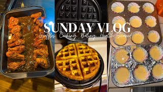 SUNDAY VLOG: Let's Spend The Day With Me: Breakfast, Meal Prep, Baking + Hospital Visit