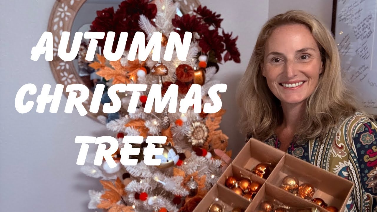 🎄 Fall Decorating Ideas for a Small White Christmas Tree | Seasonal Tree Decor for Autumn & More!
