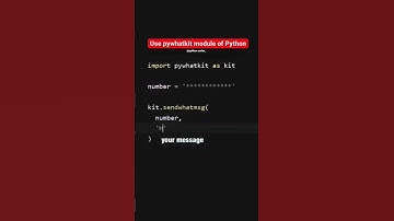 Send WhatsApp messages using Python in 2023 ❣️ #shorts #viral #programming