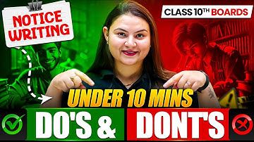 Notice Writing Under 10 Min | Format + Tricks | Class 10/12 | Icse Board