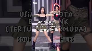 Usia Anggota Blackpink tertuatermuda kpop blackpink