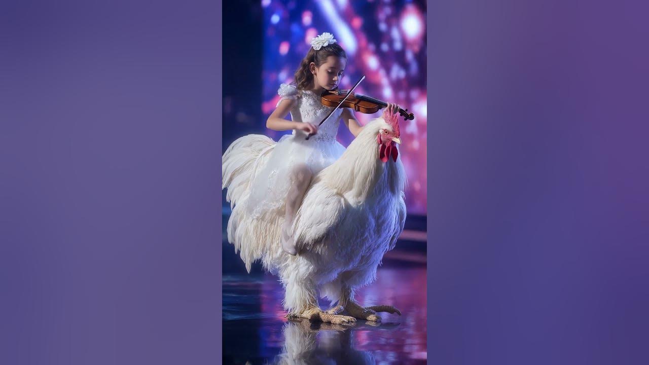 A magician girl plays Canon in D major on AGT stage. A magician girl plays Canon in D major on AGT stage.
