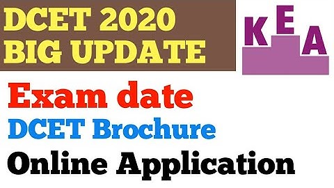 DCET 2020 UPDATE | BROCHURE | EXAM DATE | ONLINE APPLICATION