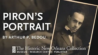 Bedou’s portrait of Piron | Louisiana Lens: Photographs from The Historic New Orleans Collection
