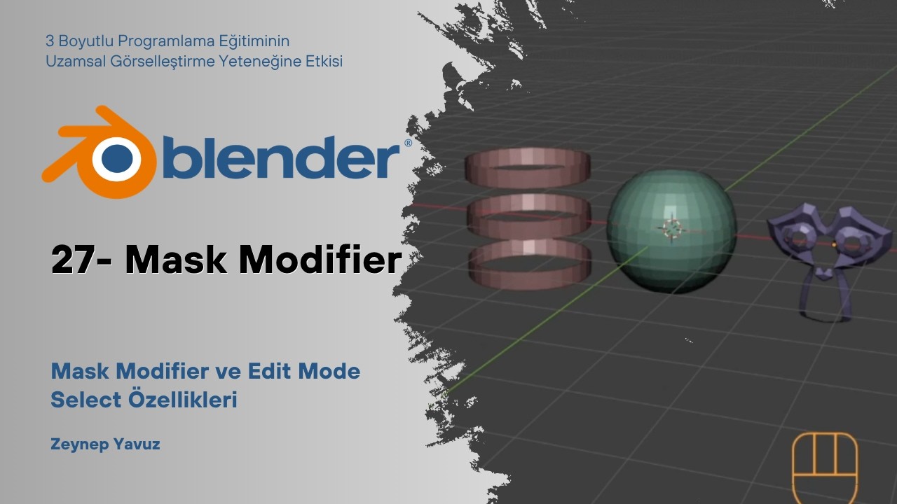 Blender Eğitimi - 27 - Mask Modifier - YouTube