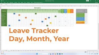 How to easily create Leave tracking in Excel screenshot 5