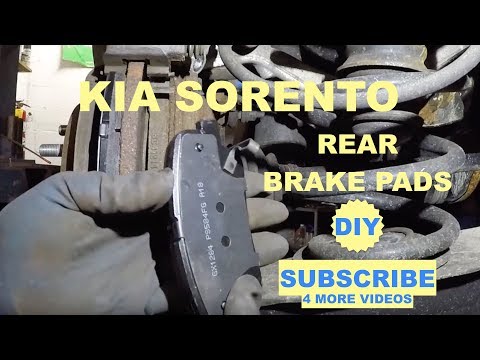 How to replace rear brake pads on Kia Sorento