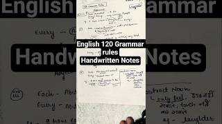 #englishgrammar #grammarrules #ssccgl #dsssbaso #sscgd #sscchsl #ntpc  #rrbgroupd #handwrittennotes