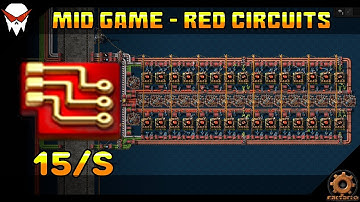 Factorio: Red Circuits T3 Blueprint - Mid Game + Modules (Space Age DLC)