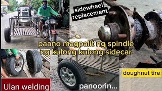 paano magpalit ng spindle sa sidewheel ng kulongkulong#sidewheelreplacement#doughnuttire@ulanwelding