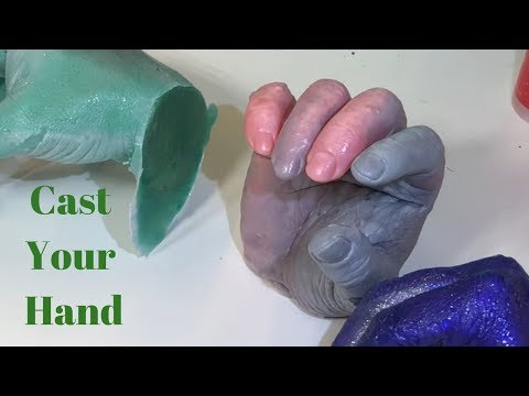 Lifecasting a Hand with Alginate and Resin 