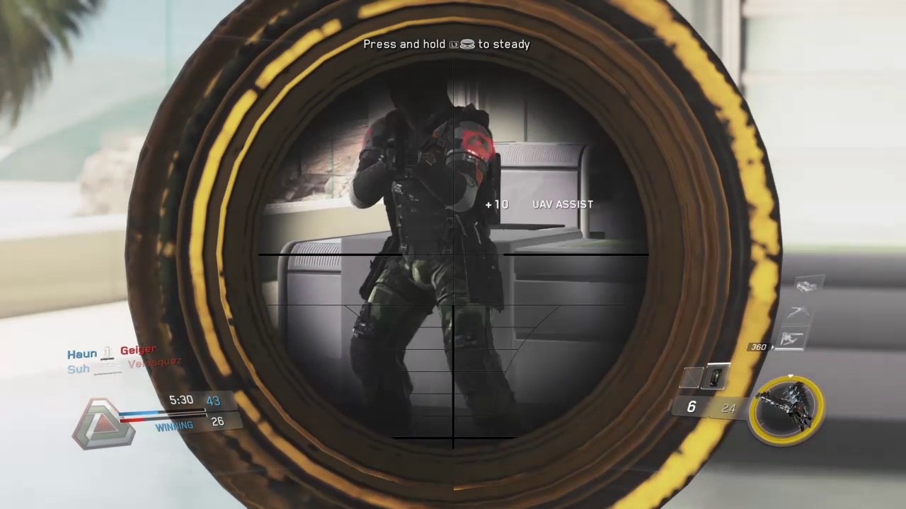 Intervention Gold Camo gameplay Dome Map remake (CODIW