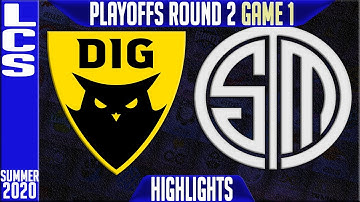 DIG vs TSM Highlights Game 1 | LCS Playoffs Summer 2020 Round 2 | Dignitas vs Team Solomid