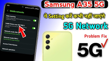 Samsung a35 5g network settings - 5g network kaise laye | Samsung a35 5g network problem