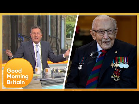 Piers Condemns Trolls Attacking Captain Sir Tom Moore Online | Good Morning Britain