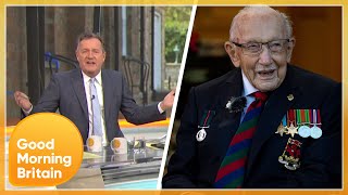 Piers Condemns Trolls Attacking Captain Sir Tom Moore Online | Good Morning Britain