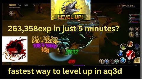 The fastest way to level up in aq3d. haydensik tutorial