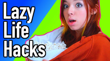 Simple Life Hacks for Lazy People Everyone NEEDS to Know!!! | CartneyBreanne