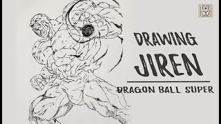 How To Draw Jiren Powerful Jiren Sketch Tutorial Dragon Ball Super